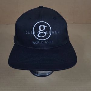 Vintage Garth Brooks Hat Snapback World Tour‎  Country Music Black Cap